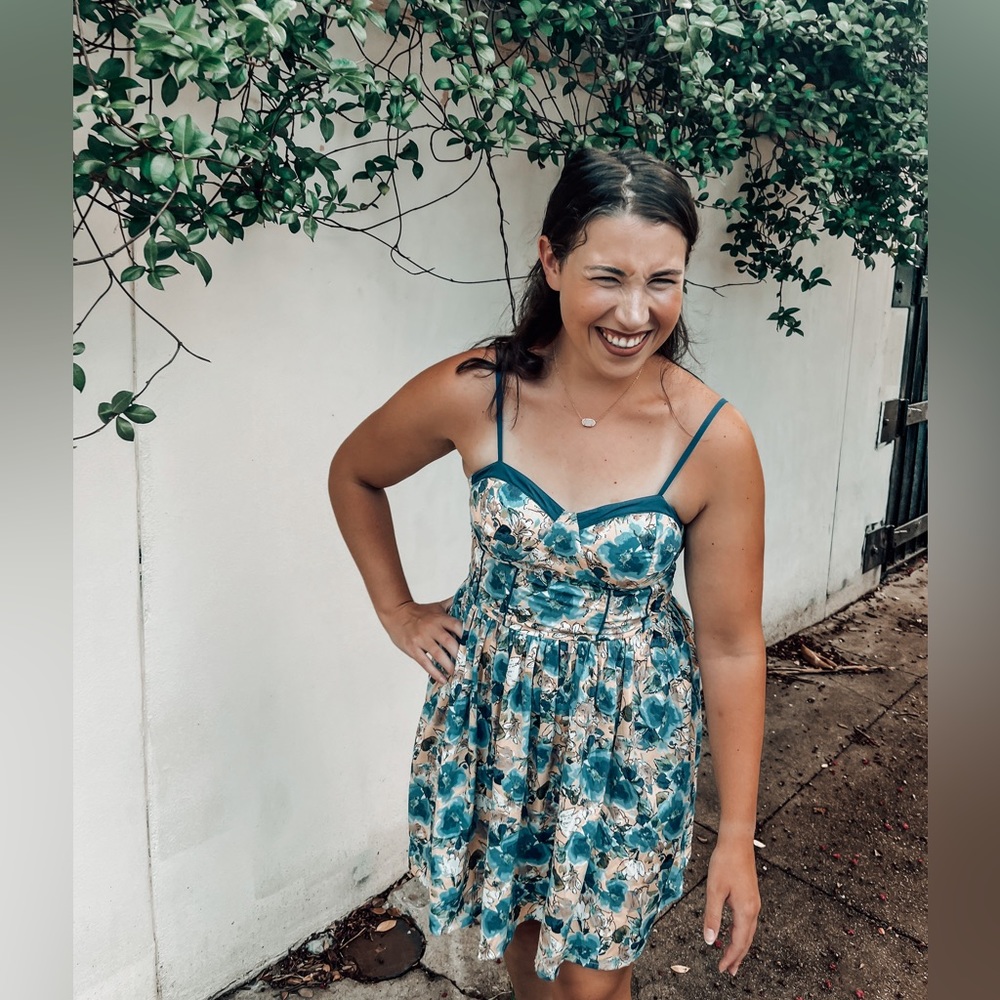 Bustier style floral sundress Size M